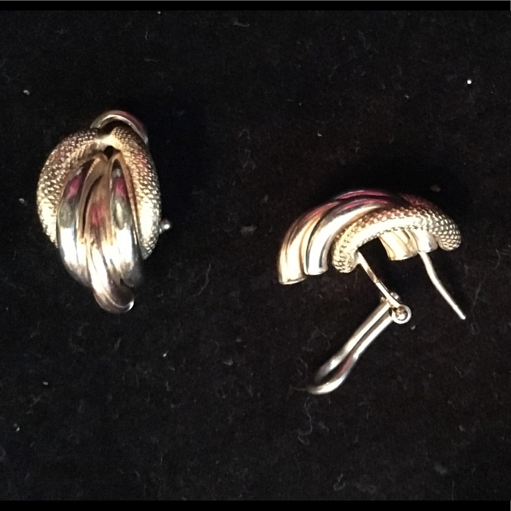 Tri color earrings